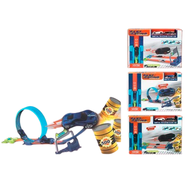 Set jucării Promstore Fast racing Bucla 26428 Multicolor , 3+ photo 1