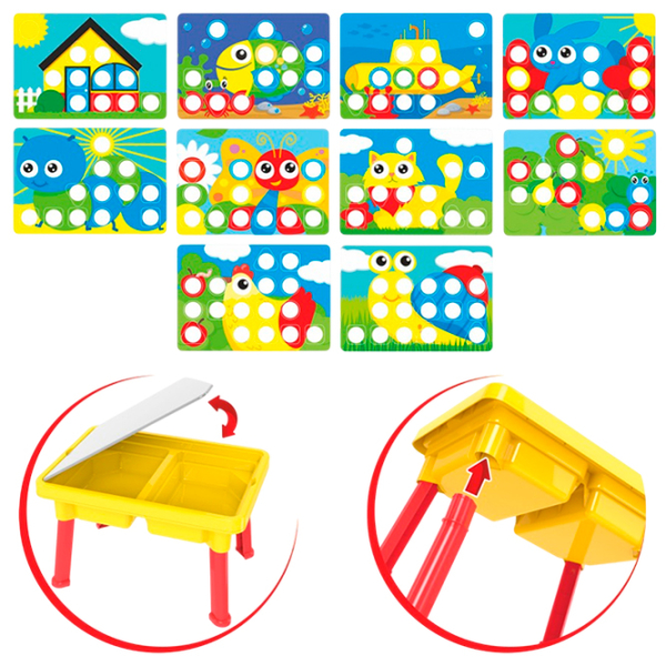 Мозайка Technok Play Table 4823037606269 Красный Для детей, 2+ photo 5