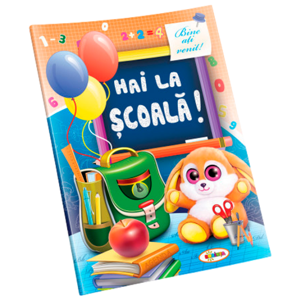 Креативный набор Dorința Marea carte de colorat Hai la școală! 9789975143646 Разноцветный Для детей, 4+ photo 1