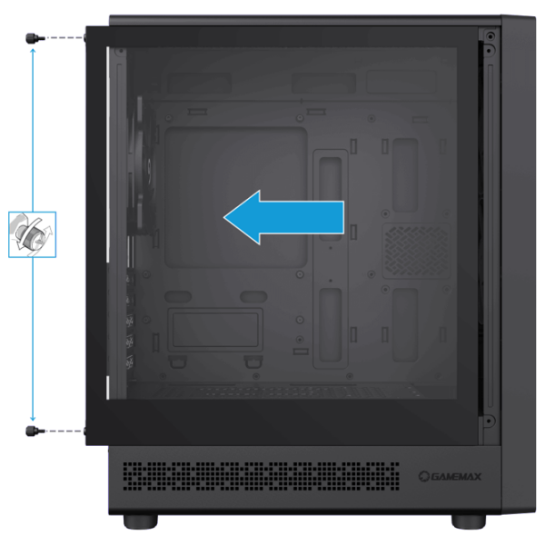 Корпус Gamemax Focus MB Черный ITX photo 8