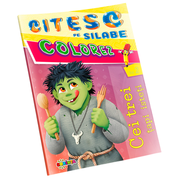 Креативный набор Dorința Citesc pe silabe & Colorez Cei trei țapi isteți 9789975156370 Разноцветный Для детей, 4+ photo 1
