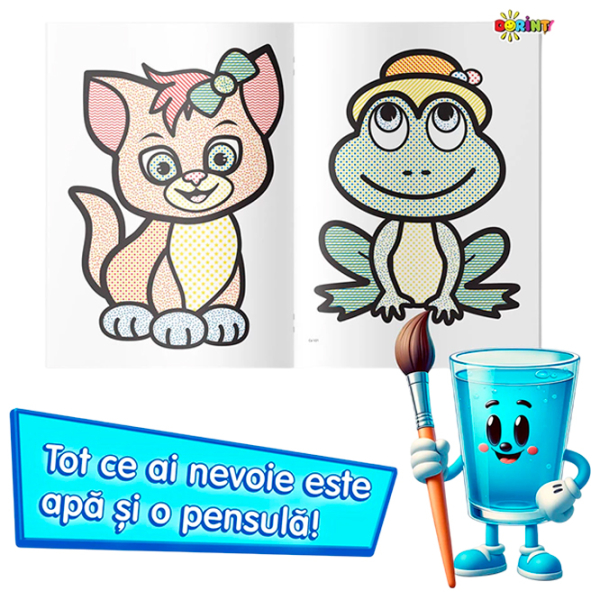 Креативный набор Dorința Colorez cu apă Белка 9785362401405 Разноцветный Для детей, 4+ photo 2