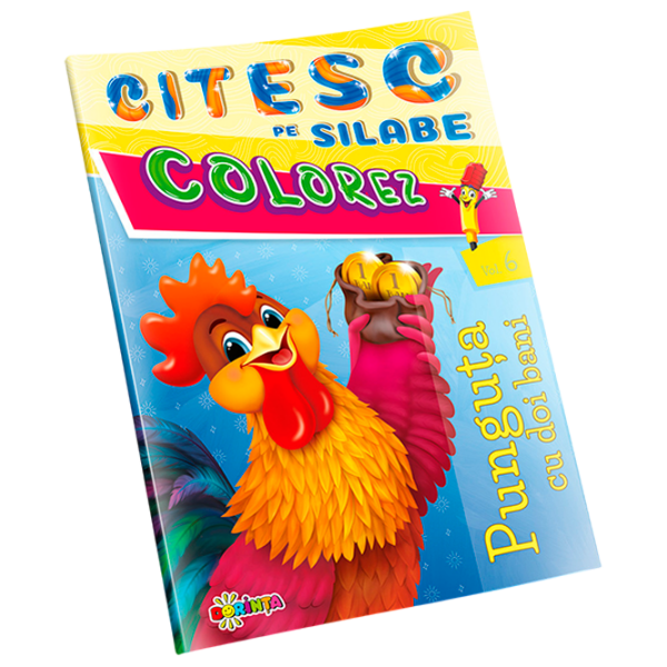Креативный набор Dorința Citesc pe silabe & Colorez Punguța cu doi bani 9789975156417 Разноцветный Для детей, 4+ photo 1