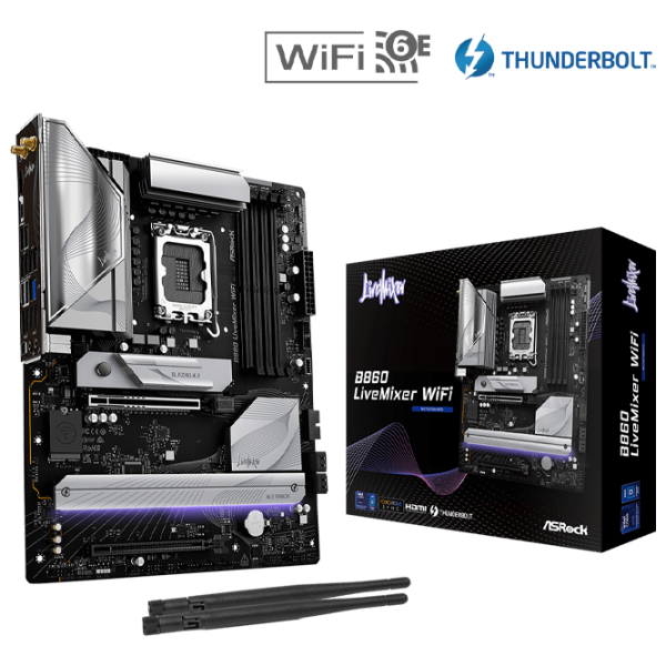 Материнская плата ASRock B860 LiveMixer WiFi ATX  photo 3