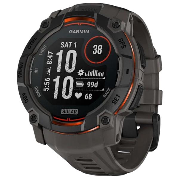 Ceas inteligent Garmin Instinct 3 Solar Black 1.1" | 50 mm | Fibră polimerică durabilă/Silicon
| 010-02935-00 photo 1