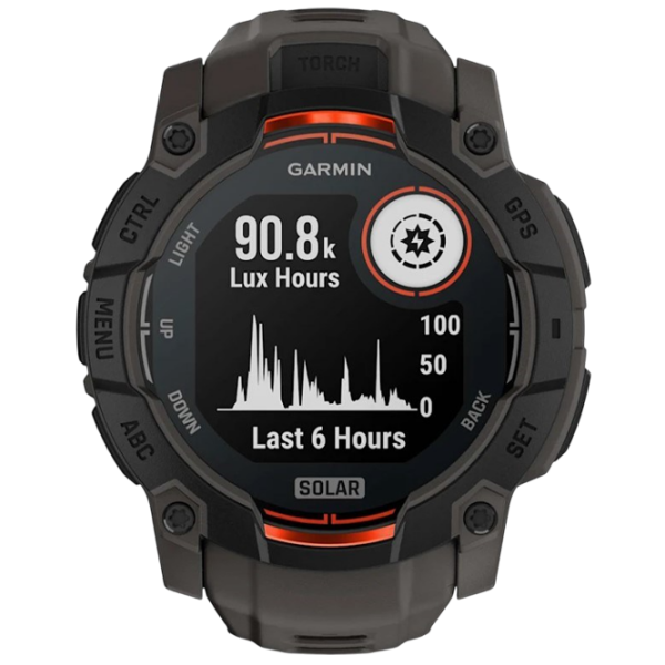 Ceas inteligent Garmin Instinct 3 Solar Black 1.1" | 50 mm | Fibră polimerică durabilă/Silicon
| 010-02935-00 photo 2