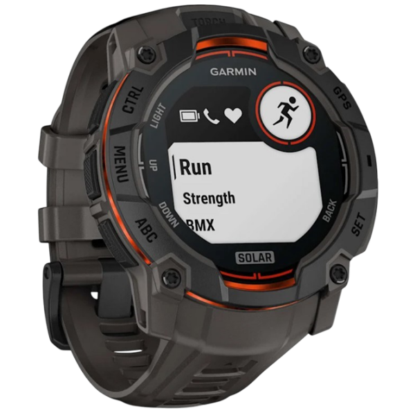 Ceas inteligent Garmin Instinct 3 Solar Black 1.1" | 50 mm | Fibră polimerică durabilă/Silicon
| 010-02935-00 photo 3