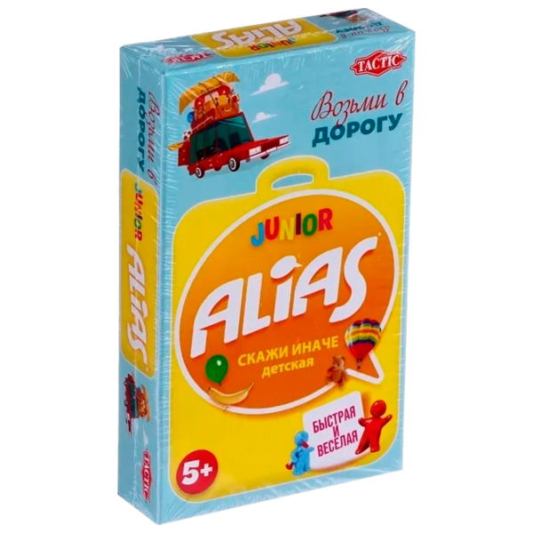 Настольная игра Tactic Alias Junior Travel Игральные карты, 5+ photo 1