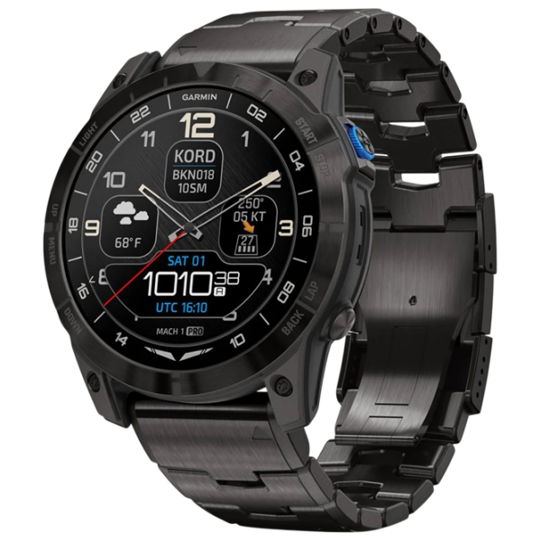 Умные часы Garmin D2 Mach 1 Pro Aviator Черный 1.4" | 35.56 мм | Титан/Титан
| 010-02804-81 photo 1