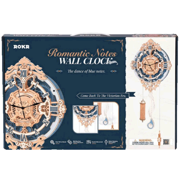 Puzzle ROKR Wall clock with romantic notes (6946785118094) Numărul de piese: 231, Vârsta recomandată: 14+ photo 2