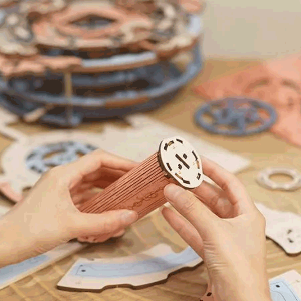 Puzzle ROKR Wall clock with romantic notes (6946785118094) Numărul de piese: 231, Vârsta recomandată: 14+ photo 6
