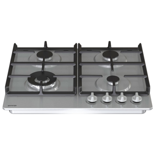 Plită încorporabilă pe gaz Gorenje GW 641 XHF Inox Inox, Gratare: Fontă photo 2