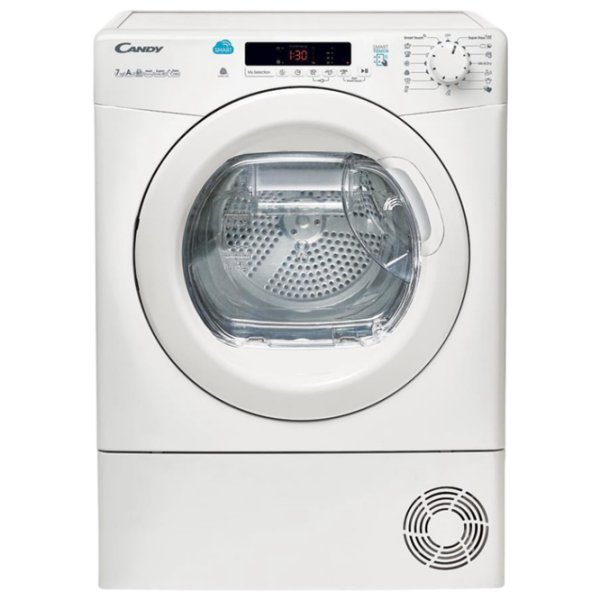 Mașină de uscat rufe Candy CSO4H7A1DE-S White 7 kg, A+ photo 1