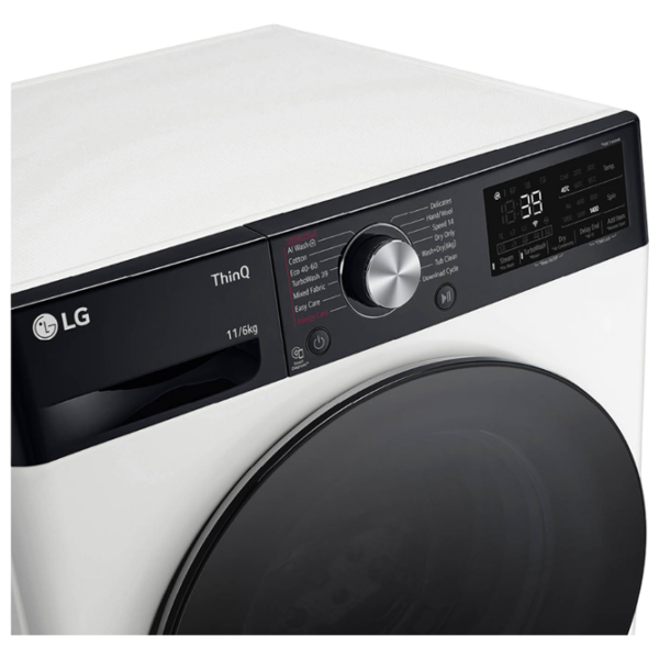 Mașină de spălat cu uscător LG F4DR711S2H White 10 kg, 1400 rpm, D photo 12