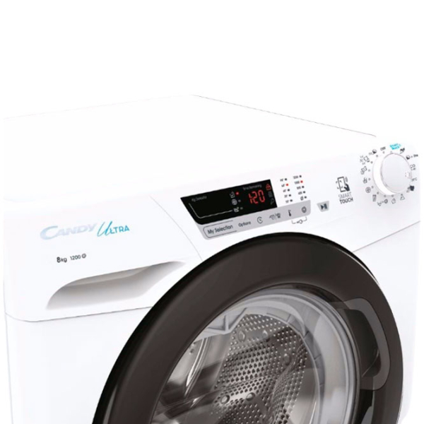 Mașină de spălat Candy HCU1282DWB4/1-S White 8 kg, 1200 rpm, B photo 4