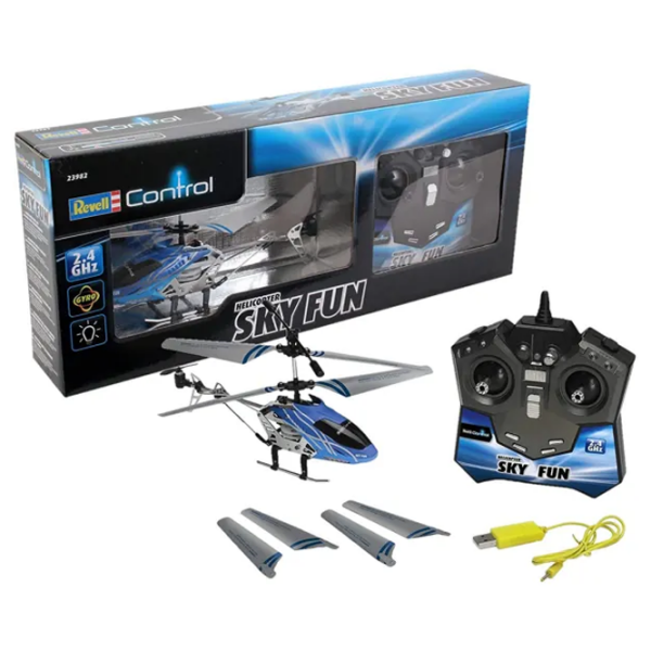 Вертолёт Revell Sky FUN Черный Синий Время работы:  photo 5