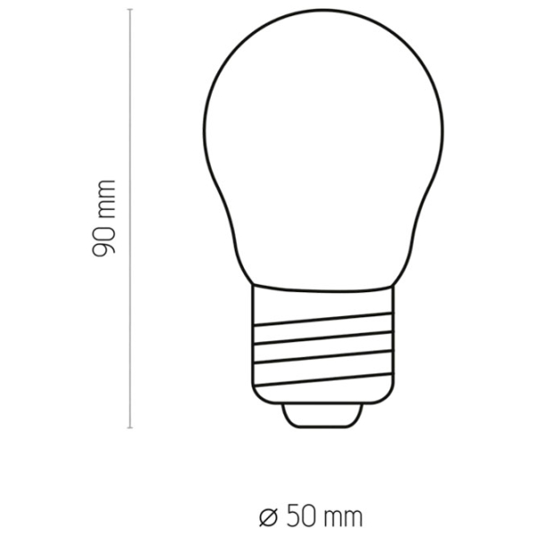 Bec LED cu filament TK Lighting TK-3573 5901780535735 E27 | 4.5 W | Yellow photo 3