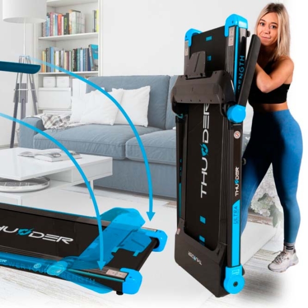 Bandă de alergat Thunder Ultra Black 160 kg, 16 km/h photo 3