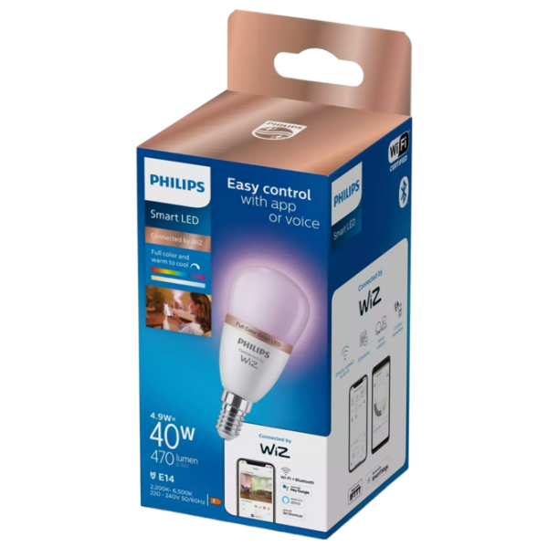 Bec inteligent LED Philips RGB WIZ 929002448421 E14 | 4.9 W | RGB photo 2