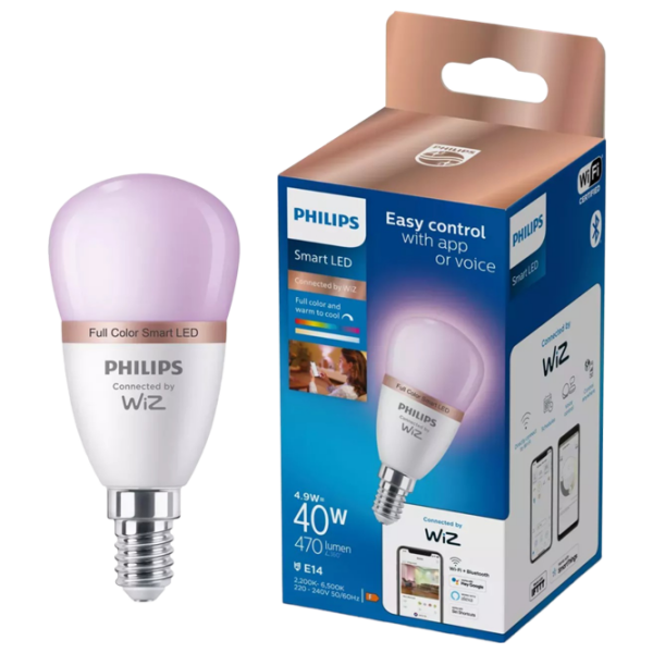 Bec inteligent LED Philips RGB WIZ 929002448421 E14 | 4.9 W | RGB photo 3