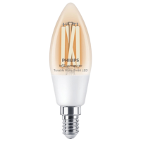 Умная лампочка светодиодная филаментная Philips Candle Filament WIZ 929003017621 E14 | 4.9 Вт | Yellow