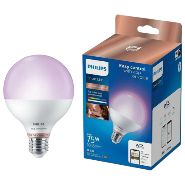 Bec inteligent LED Philips RGB WIZ 929002383921 E27 | 11 W | RGB photo 4