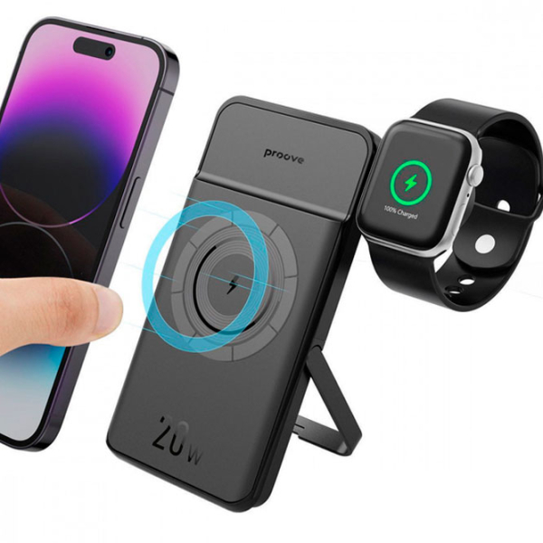 Power Bank 10000 мАч Proove Power Stand 2 in 1 (20 Вт) Черный  photo 7