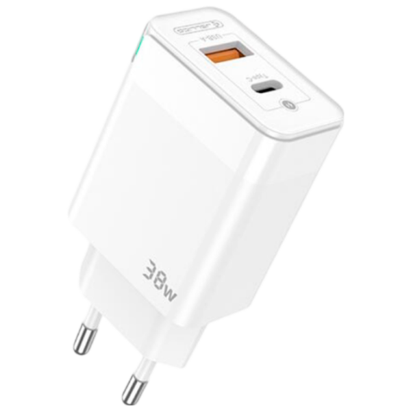 Încărcător de rețea Jellico C122 (38 W) White 3 A / White photo 1