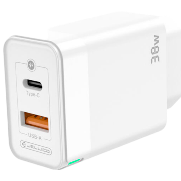 Încărcător de rețea Jellico C122 (38 W) White 3 A / White photo 2