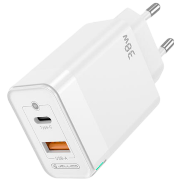 Încărcător de rețea Jellico C122 (38 W) White 3 A / White photo 3