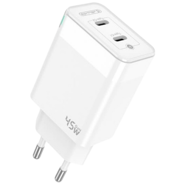 Încărcător de rețea Jellico C106 (45 W) White 3 A / White photo 1