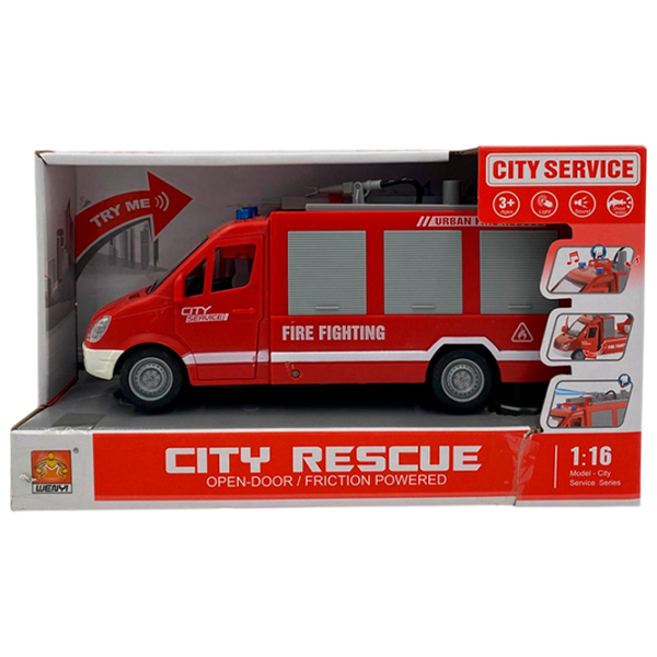 Mașină Wenyi City Rescue WY595A
Gray
Red  photo 2
