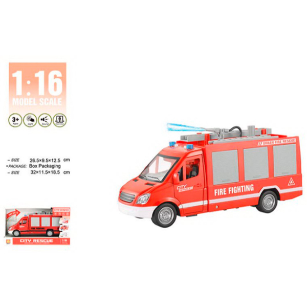 Mașină Wenyi City Rescue WY595A
Gray
Red  photo 3