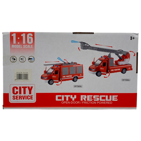 Mașină Wenyi City Rescue WY595A
Gray
Red  photo 5