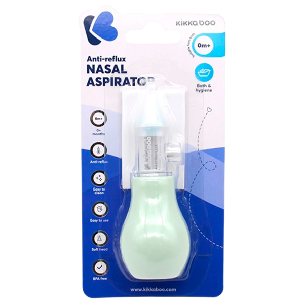 Aspirator nazal Kikka Boo Anti-reflux  / Mint photo 2