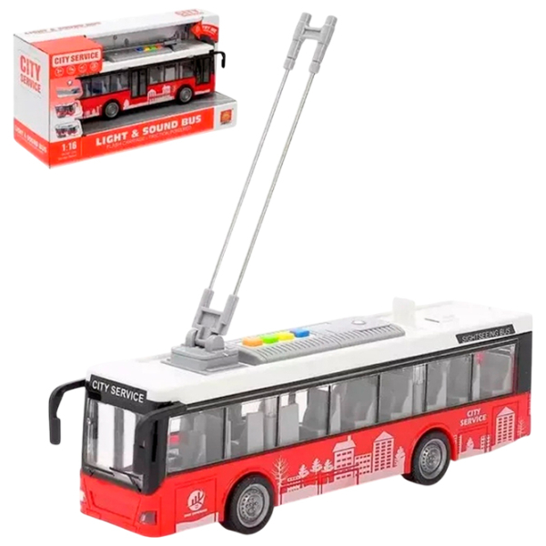 Troleibuz Wenyi Light & Sound Bus WY911A
Gray
Red  photo 6