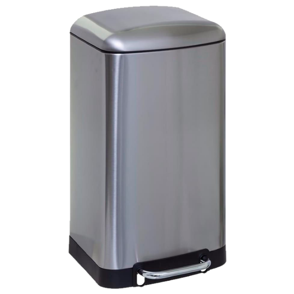 Coș de gunoi Five 51983 Gray Metal, 30l photo 1