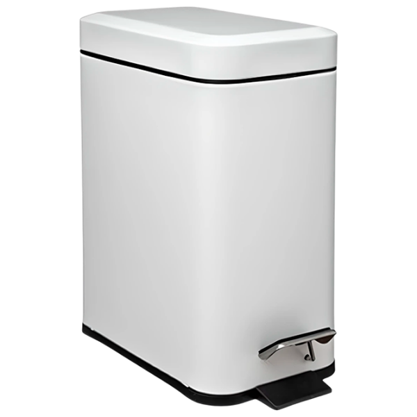 Coș de gunoi Five Poubelle White Metal, 5l photo 1