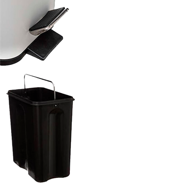 Coș de gunoi Five Poubelle White Metal, 5l photo 2