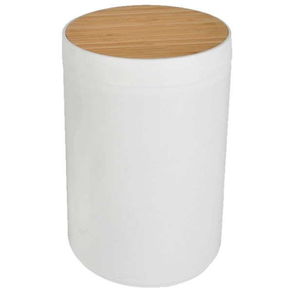 Coș de gunoi Rozzy Jenori Poznan White Plastic, 5l photo 1