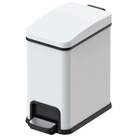 Coș de gunoi Volle 14-08-67W White Metal, 8l