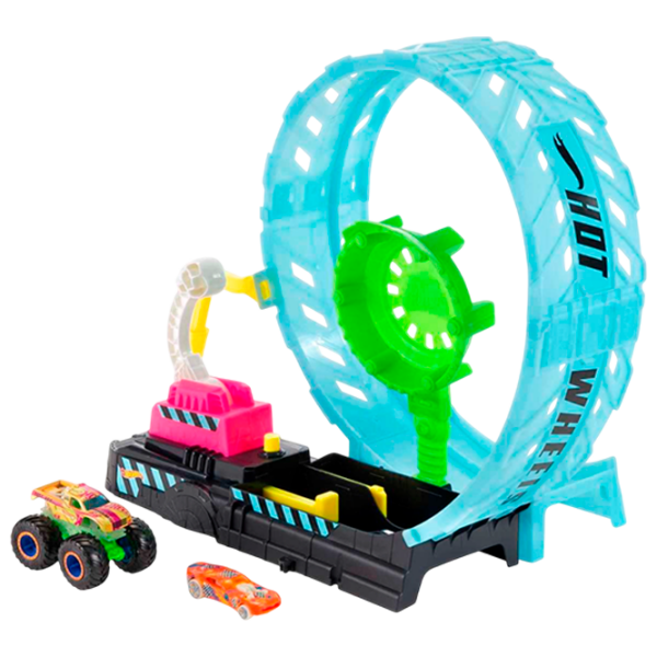 Pistă auto Mattel Monster Truck Glow In The Dark HBN02 Multicolor  photo 1