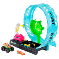 Pistă auto Mattel Monster Truck Glow In The Dark HBN02 Multicolor 