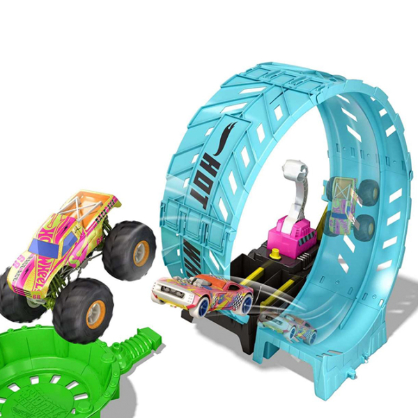 Pistă auto Mattel Monster Truck Glow In The Dark HBN02 Multicolor  photo 3