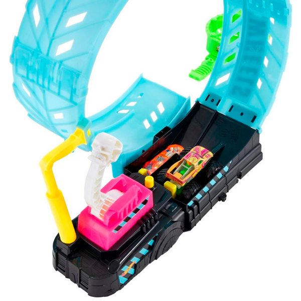 Pistă auto Mattel Monster Truck Glow In The Dark HBN02 Multicolor  photo 6