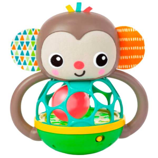 Сенсорная игрушка Bright Starts Grab & Giggle Monkey 16779 Коричневый 0.6+ photo 1