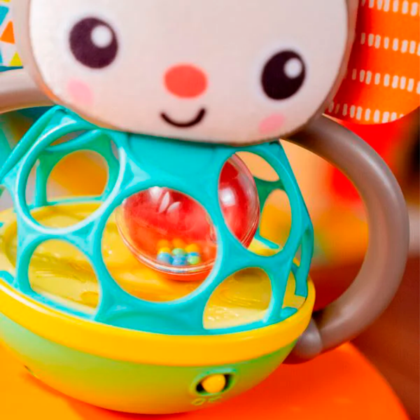 Сенсорная игрушка Bright Starts Grab & Giggle Monkey 16779 Коричневый 0.6+ photo 4