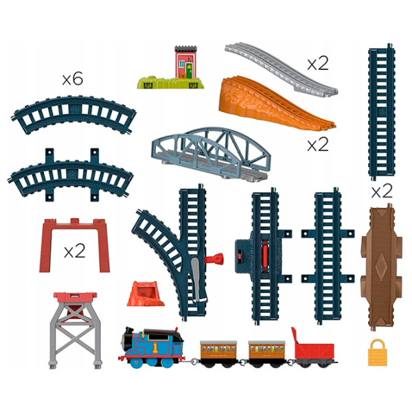 Авто-треки Mattel Fisher Price Thomas&Friends 3in1 Package Pickup HGX64 Разноцветный  photo 5