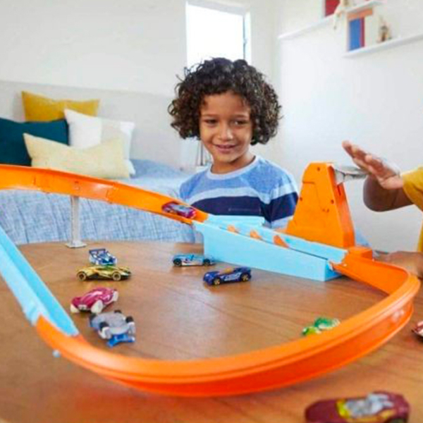 Авто-треки Mattel Rapid Raceway Champion Action Speed Boost Oval Track GJM75 Разноцветный  photo 2