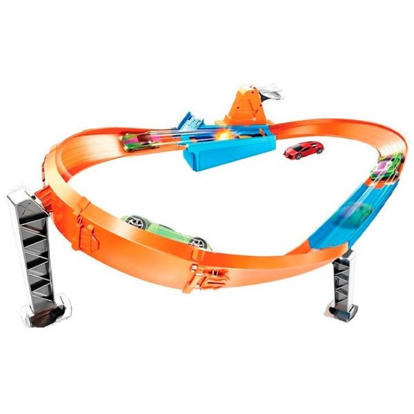 Авто-треки Mattel Rapid Raceway Champion Action Speed Boost Oval Track GJM75 Разноцветный  photo 3